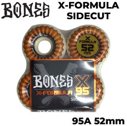 スケートボード ウィール BONES WHEEL X-FORMULA SIDECUT ボーンズ ウィール 52mm 95A [10] V5 スケボー 4個セット エックスフォーミュラー