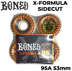 スケートボード ウィール BONES WHEEL X-FORMULA SIDECUT ボーンズ ウィール 53mm 95A [11] V5 スケボー 4個セット エックスフォーミュラー