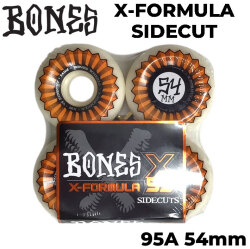 スケートボード ウィール BONES WHEEL X-FORMULA SIDECUT ボーンズ ウィール 54mm 95A [12] V5 スケボー 4個セット エックスフォーミュラー