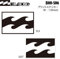 Billabong ビラボン プリントシールステッカー B00S06 幅135mm サーフステッカー アウトドアステッカー