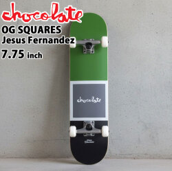 チョコレート スケートボード コンプリート CHOCOLATE OG SQUARES 7.75inch [CH103] JESUS FERNANDEZ ヘスース・フェルナンデス スケボー COMPLETE  完成品 組み立て済み 