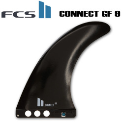 [店内ポイント20倍中!!] [送料無料] FCS2 FIN エフシーエス2 フィン CONNECT GF Glass Flex 9 BLACK グラスフレックス ロングボード用 センターフィン シングル