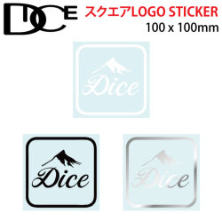 DICE ダイス STICKER [スクエア ロゴ] [6] [7] [8] カッティング ステッカー シール デカール 転写 スノーボード スノボー アクセサリー