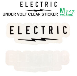 ステッカー エレクトリック ELECTRIC UNDER VOLT CLEAR STICKER [Mサイズ] [5] [6] スノーボードステッカー ばら売り 1枚売り