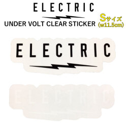 ステッカー エレクトリック ELECTRIC UNDER VOLT CLEAR STICKER [Sサイズ] [3] [4] スノーボードステッカー ばら売り 1枚売り