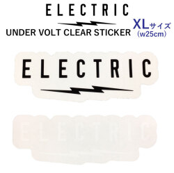 ステッカー エレクトリック ELECTRIC UNDER VOLT CLEAR STICKER [XLサイズ] [9] [10] スノーボードステッカー ばら売り 1枚売り