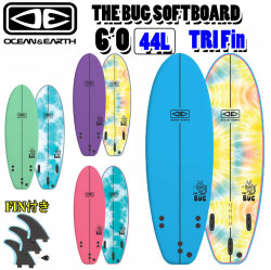 [follows特別価格] OCEAN＆EARTH オーシャンアンドアース サーフボード THE BUG SOFTBOARD 6’0 TRI ソフトサーフボード トライ ショートボード [営業所止め送料無料]