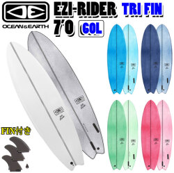 [follows特別価格] 2025 O&E OCEAN＆EARTH オーシャンアンドアース サーフボード EZI RIDER 7’0 ソフトボード フィン付き ファンボード ソフトサーフボード サーフィン [営業所止め送料無料]