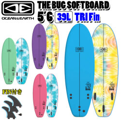 [follows特別価格] OCEAN＆EARTH オーシャンアンドアース サーフボード THE BUG SOFTBOARD 5’6 TRI ソフトサーフボード トライ ショートボード [営業所止め送料無料]