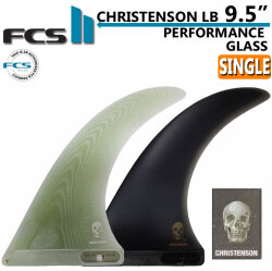 [店内ポイント20倍中!!] FCS2 FIN エフシーエス2 フィン CHRISTENSON LONGBOARD FIN 9.5” PG クリステンソン シングルフィン パフォ－マンスグラス [9.5インチ] ロング ロングボード用 センターフィン SINGLE FIN