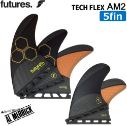 futures. TECH FLEX AM2 Large  5FIN [BLACK_ORANGE] フューチャーフィン アル・メリック サーフィン ショートボード 5フィン  サーフボードフィン