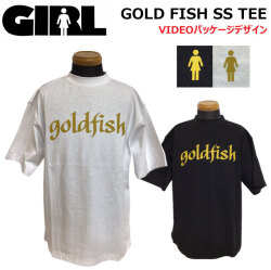[在庫限り] [メール便発送商品] GIRL ガール Tシャツ 日本限定デザイン GOLDFISH SS Tee [1] VIDEOパッケージデザイン 半袖 スケートボード スケボー アパレル アウトドア 日本正規品