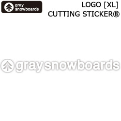 GRAY SNOWBOARD グレイ スノーボード カッティングステッカー LOGO XLサイズ [8] 400mm×43mｍ