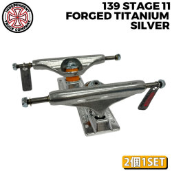 INDEPENDENT TRUCK スケートボード スケボー トラック インディペンデント STAGE 11 139 FORGED TITANIUM SILVER TRUCKS [2] チタン チタニウム インディー 2個1セット 前後セット
