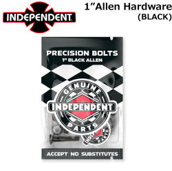 INDEPENDENT インディペンデント ビス 六角 Allen Hardware 1"" [BLACK] GENUINE PARTS スケートボード スケボー パーツ SK8