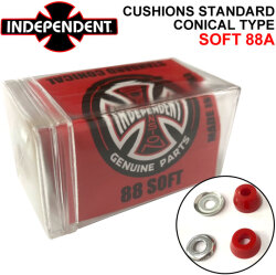 INDEPENDENT インディペンデント CUSHIONS STANDARD CONICAL クッションズ スタンダード コニカルタイプ SOFT 88A ソフト クッシュ ブッシュ ゴム 円錐 樽 タル お椀 型 スケートボード トラック パーツ SK8