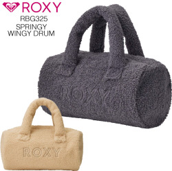 25 ROXY (W) SPRINGY WINGY DRUM ロキシー ドラムバッグ RBG244325 グレー ベージュ