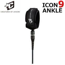 2026 リーシュコード クリエイチャー CREATURES 9ft 9フィート ICON ANKLE 9 7mm サーフィン パワーコード ショートボード 日本正規品