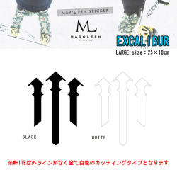 MARQLEEN マークリーン ステッカー EXCALIBUR ステッカー LARGE カッティングスノーボードステッカー