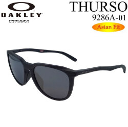 [廃版モデル] OAKLEY サングラス オークリー サングラス 9286A-01 Thurso (Low Bridge Fit)  Prizm Blacレンズ Matte Black Inkフレーム  スポーツ アウトドア サイクリング ロードバイク 自転車 日本正規品