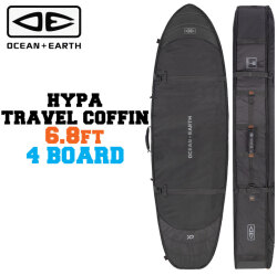 ハードケース トラベルケース OCEAN＆EARTH サーフボードケース HYPA FISH/SHORT TRAVEL COVER COFFIN 4BOARD [6'8] 4本収納 オーシャンアンドアース [サーフトリップ特集]