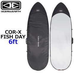 OCEAN＆EARTH サーフボードケース ハードケース COR-X コアエックス FISH DAY COVER 6.0ft オーシャンアンドアース [サーフトリップ特集]