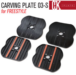 OJKプレート フリースタイル ドラグダケ CP-03-S CARVING PLATE 03-S for FREESTYLE Sサイズ スノーボード ドラグ緩和 スピード ラントリ ゴン攻め フリーライド リフトアップ ビンディング  [取付動画]
