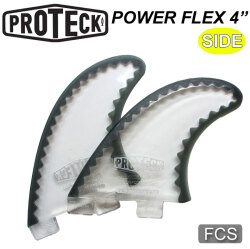 [送料無料] PROTECK FIN プロテック フィン POWER FLEX  FCS 4"" パワーフレックス クワッドリア サイドフィンセット ロングボード用サイドフィン サーフィン