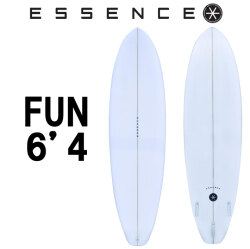 2025 ESSENCE BOARDS エッセンス サーフボード FUN 6.4ft CLEAR ファン 6’4 サーフィン サーフボード 3FIN 海 ファンボード [営業所留め送料無料]