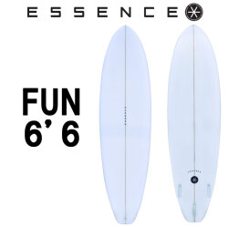 2025 ESSENCE BOARDS エッセンス サーフボード FUN 6.6ft CLEAR ファン 6’6 サーフィン サーフボード 3FIN 海 ファンボード [営業所留め送料無料]