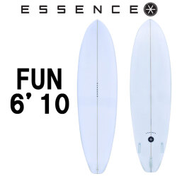 2025 ESSENCE BOARDS エッセンス サーフボード FUN 6.10ft CLEAR ファン 6’10 サーフィン サーフボード 3FIN 海 ファンボード [営業所留め送料無料]
