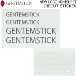 GENTEM STICK ゲンテンスティック NEW LOGO MINISHEET DIECUT STICKER 65mm ダイカットステッカー スノーボード ステッカー [34] [35]