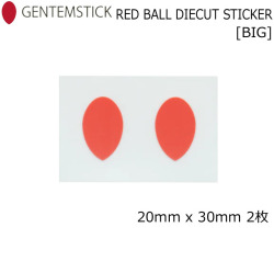 GENTEM STICK ゲンテンスティック RED BALL DIECUT STICKER BIG 20mm×30mm ダイカットステッカー スノーボード ステッカー [46]