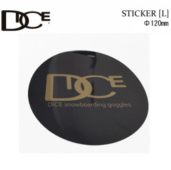 DICE ダイス [サークル] [13] 120mm シールタイプ ステッカー デカール スノーボード 