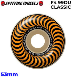 SPIT FIRE スピットファイアー ウィール FORMULA FOUR F4 99DU CLASSIC 53mm [S10] スケートボード スケボー パーツ SKATE BOARD WHEEL SK8