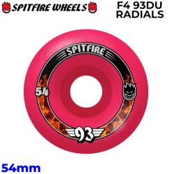 SPIT FIRE スピットファイアー ウィール FORMULA FOUR F4 93DU RADIALS 54mm [S12] スケートボード スケボー パーツ SKATE BOARD WHEEL SK8