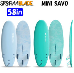 STORMBLADE ストームブレード ソフトボード 58in MINI SAVO [ミニサヴォ] TRI FIN フィン付属 ショートボード ソフトサーフボード サーフィン [営業所留め送料無料]