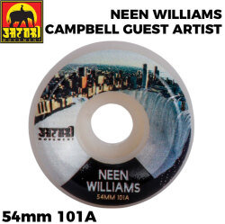 スケートボード ウィール SATORI MOVEMENT WHEEL サトリウィール [17] NEEN WILLIAMS CAMPBELL GUEST ARTIST SERIES 101A 54mm サトリムーブメント ハードウィール SKATE BOARD 