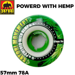 スケートボード ウィール SATORI MOVEMENT WHEEL サトリウィール [29] POWERD WITH HEMP 78A 57mm サトリムーブメント ソフトウィール SKATE BOARD 