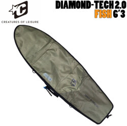 2026 クリエイチャー DAY USE RETRO/FISH DIAMOND-TECH 2.0 [6'3] サーフボードケース レトロボード フィッシュボード ハードケース サーフィン CREATURES