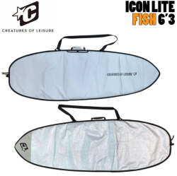 2026 クリエイチャー ICON LITE BOARD COVERS RETRO/FISH [6’3] サーフボードケース レトロボード フィッシュボード ハードケース サーフィン CREATURES