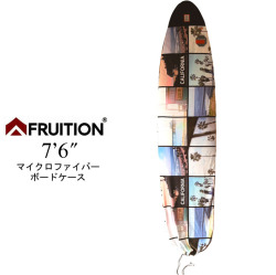 サーフボードケース FRUITION マイクロファイバー サーフボードケース  7’6 ファンボード用フリューション ソフトケース レトロ／フィッシュ ミッドレングス サーフィン