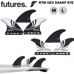 futures. フューチャーフィン RTM HEX SHARP EYE [M／L] honey comb サーフィンショートボード 3枚セット