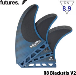 futures.  BLACKSTIX 4.0 R8 VECTOR II [Large] フューチャーフィン ショートボード フィン 3枚セット R8 V2