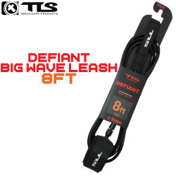 26 ツールス サーフィン リーシュコード DEFIANT BIG WAVE LEASH 8ft TLS 9mm サーフボード 流れ防止 トゥールス