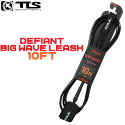 26 ツールス サーフィン リーシュコード DEFIANT BIG WAVE LEASH 10ft TLS 9mm サーフボード 流れ防止 トゥールス