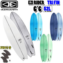 [follows特別価格] 2025 OCEAN＆EARTH オーシャンアンドアース サーフボード EZI RIDER 6’6 ソフトボード フィン付き ショートボード ソフトサーフボード サーフィン [営業所止め送料無料]