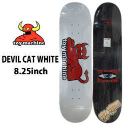 トイマシーン デッキ スケートボード DEVIL CAT WHITE [TM16] 8.25inch D1298
