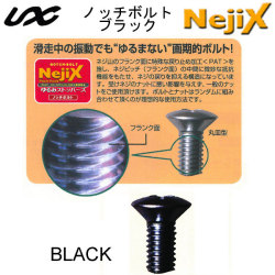 NejiX 国産スノーボード用ショートビス 8本 ノッチボルト UNIX USB09-35 [BLACK] ビスのみ ネジックス ユニックス