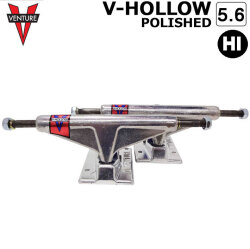 スケートボード トラック ベンチャー VENTURE TRUCK V-HOLLOW POLISHED 5.6 [V8] [HI] 8.125～8.375inchブイフォロー ポリッシュ スケボー スケートボード トラック  SK8 パーツ 